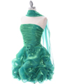 5240 Green Short Prom Dress - Green, Alt View Thumbnail