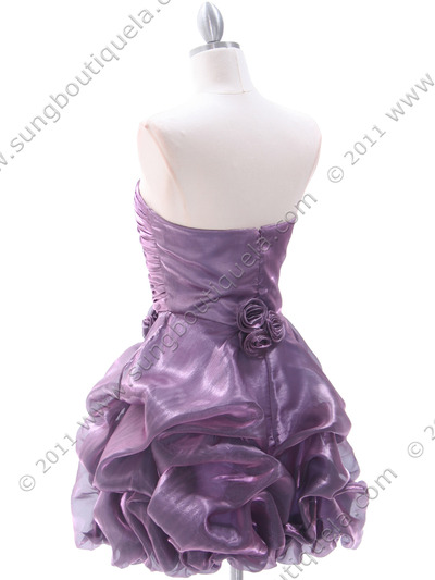 5240 Light Purple Homecoming Dress - Light Purple, Back View Medium