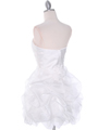 5240  Off White Graduation Dress - Back Image
