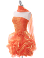 5240 Orange Short Prom Dress - Orange, Alt View Thumbnail