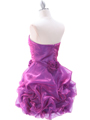 5240  Plum Homecoming Dress - Back Image