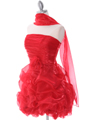 5240 Red Short Prom Dress - Red, Alt View Thumbnail