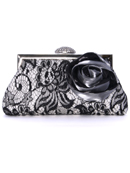 Black Lace Evening Bag
