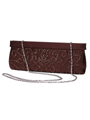 6130 Brown Evening Bag with Beads - Brown, Alt View Thumbnail