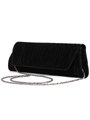 Black Pleated Evening Bag