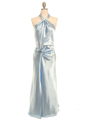 Baby Blue Satin Evening Dress