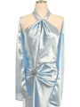 Baby Blue Satin Evening Dress