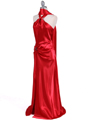 Red Satin Evening Dress