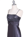 6265 Charcoal Sequins Evening Dress with Bolero Jacket - Charcoal, Alt View Thumbnail