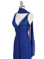 Royal Blue Sequins Top Chiffon Evening Dress Royal Blue Sequins Top Chiffon Evening Dress