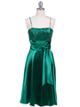 Green Giltter Tea Length Dress