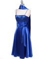 Royal Blue Giltter Tea Length Dress