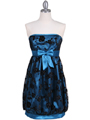 Teal Lace Bubble Dress