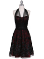 Wine Lace Cocktail Dress