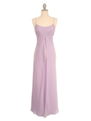 Lilac Empire Waist Evening Dress
