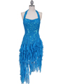 Turquoise Silk Cocktail Dress