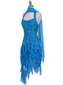 Turquoise Silk Cocktail Dress