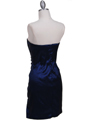 7016 Royal Blue Taffeta Homecoming Dress - Royal Blue, Back View Thumbnail