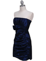 7016 Royal Blue Taffeta Homecoming Dress - Royal Blue, Alt View Thumbnail