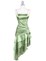 7051 Olive Cocktail Dress - Olive, Front View Thumbnail