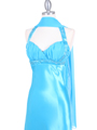 Turquoise Pleated Top Evening Dress Turquoise Pleated Top Evening Dress