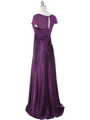 7302 Purple Mother of The Bride Dress - Purple, Back View Thumbnail