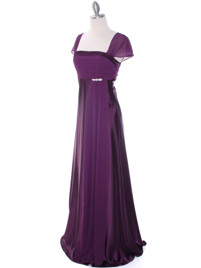 7302 Purple Mother of The Bride Dress - Purple, Alt View Medium