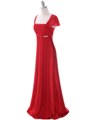 7302 Red Evening Dress - Red, Alt View Thumbnail