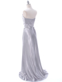 7700  Silver Charmeuse Bridesmaid Dress - Back Image