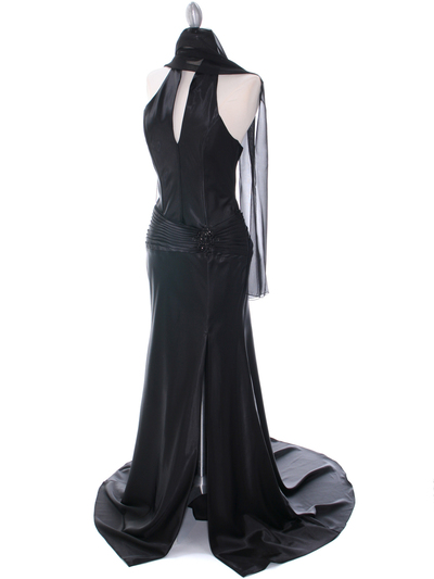 7701 Black Evening Dress - Black, Alt View Medium