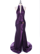 7701 Dark Purple Evening Dress, Dark Purple