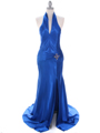 7701 Royal Blue Evening Dress - Royal Blue, Front View Thumbnail