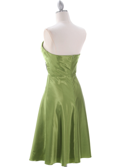7703 Green Homecoming Dress - Green, Back View Medium