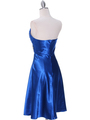 7703 Royal Blue Cocktail Dress - Royal Blue, Back View Thumbnail