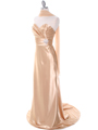 7704 Gold Evening Dress - Gold, Alt View Thumbnail