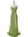 7704  Green Evening Dress - Front Image