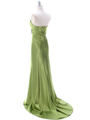 7704  Green Evening Dress - Back Image