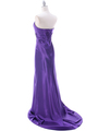 7704 Purple Evening Dress - Purple, Back View Thumbnail