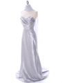 7704 Silver Evening Dress - Silver, Alt View Thumbnail