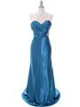 7704 Teal Bridesmaid Dress - Teal, Front View Thumbnail