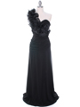 7713 Black Evening Dress - Black, Front View Thumbnail