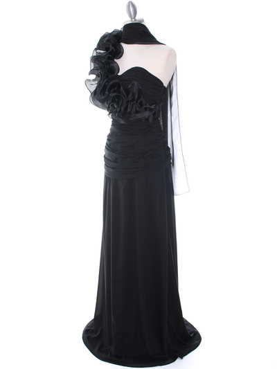 7713 Black Evening Dress - Black, Alt View Medium