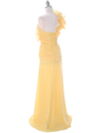 7713 Yellow Prom Evening Dress - Yellow, Back View Thumbnail