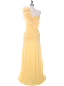 7713 Yellow Prom Evening Dress, Yellow
