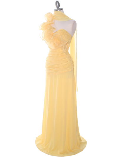 7713 Yellow Prom Evening Dress - Yellow, Alt View Medium
