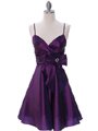 Purple Tafetta Cocktail Dress
