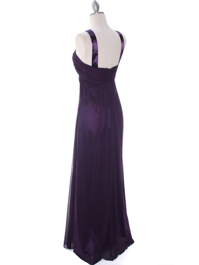 7771 Purple Evening Dress - Purple, Back View Medium