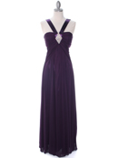 7771 Purple Evening Dress, Purple