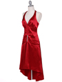 Red Satin Halter Cocktail Dress Red Satin Halter Cocktail Dress