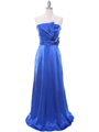 8067 Royal Blue Charmeuse Bridesmaid Evening Dress - Royal Blue, Front View Thumbnail